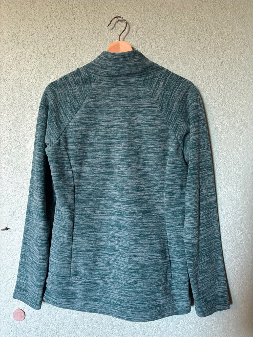 Mountain Hardwear Women's Teal Space-Dyed Collar Pullover Fleece Size S Like New - Picture 3 of 4